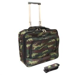 World Traveler Camouflage Rolling 17-inch Laptop Case