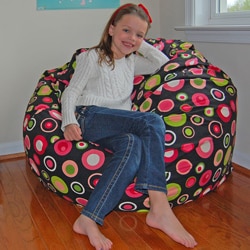 Ahh Products Bubbly Watermelon Cotton Washable Bean Bag Chair