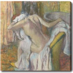 Edgar Degas 'After the Bath, Woman Drying Herself' Hand-painted Oil on Canvas