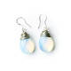 Handmade Teardrop Moonstone Bead Earrings on Sterling Silver Hooks (China) - Thumbnail 0