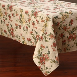 Corona Decor Floral Design 50x90-inch Italian Heavy Weight Tablecloth