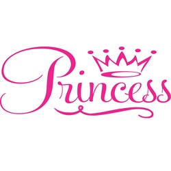 Girls Room 'Princess Crown' Vinyl Wall Art Decal