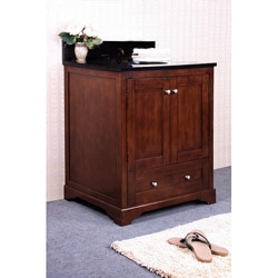 Granite Top 30 inch Single Sink Bathroom Vanity