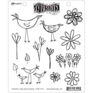 Dyan Reaveley's Dylusions Cling Stamp Collection-How Does Your Garden Grow