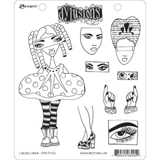 Dyan Reaveley's Dylusions Cling Stamp Collection-Curious Corrin