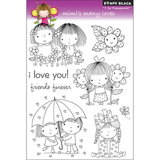 Penny Black Clear Stamps -Mimi's Many Loves