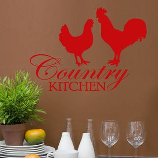 Vinyl 'Country Kitchen' Wall Quote Graphic Decal