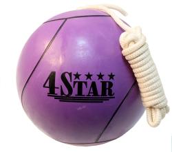Size-seven Defender Purple Tether Ball with 11-foot Nylon Rope