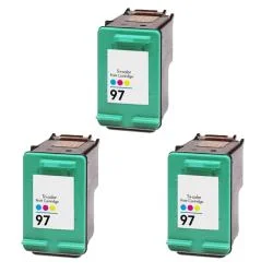 Hewlett Packard HP97 Color Ink Cartridge (Pack of 3) (Remanufactured)