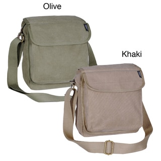 Everest 11-inch Canvas Messenger Bag with Adjustable Shoulder Strap