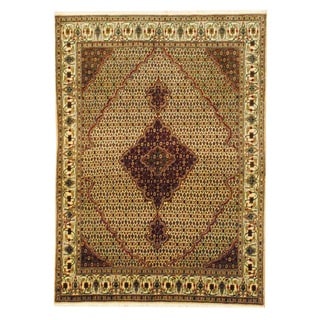 Herat Oriental Persian Hand-knotted Tabriz Wool Rug (5'10 x 7'10)
