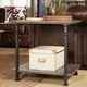 Myra Vintage Industrial Modern Rustic End Table by iNSPIRE Q Classic - Thumbnail 1