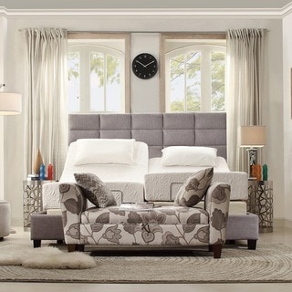 Tower High Profile Upholstered King Bed by MID-CENTURY LIVING