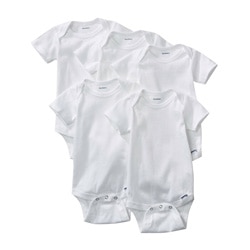 Gerber White Onesies (Pack of 5)