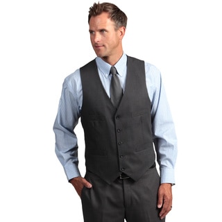 Kenneth Cole Reaction Men's Slim Fit Solid Grey Suit Separate Vest