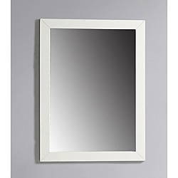 WYNDENHALL Windham 22 x 30 White Bath Vanity Decor Mirror