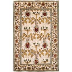 Hand-Knotted Multicolored Bordered Ashland Wool Rug (2' x 3')