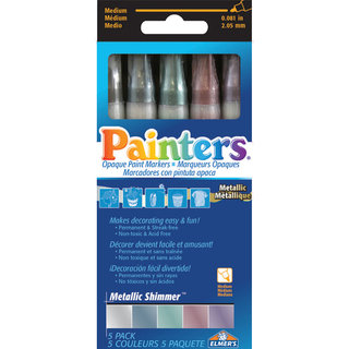 Metallic Shimmer Markers 5/Pkg-Assorted