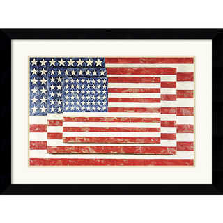 Jasper Johns 'Three Flags' Framed Art Print