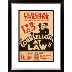 Gallery Direct Elmer Rice 'Counsellor at Law' Framed Limited Edition Giclee Art