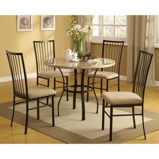 Darell Faux Marble Top 5-piece Dining Set