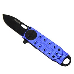 Defender Blue 6.25-inch Mini Folding Knife with Clip