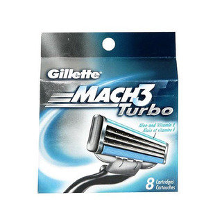 Gillette Mach3 Turbo Refill 8-count Cartridges (Pack of 4)