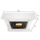 Real Flame Silverton White 48 in. L x 13 in. D x 41 in. H Gel Fireplace