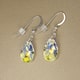 Jewelry by Dawn Sterling Silver Teardrop Aurora Borealis Crystal Pear Earrings