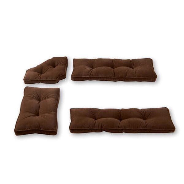 Greendale Home Fashions Chocolate Hyatt 4-pc. Nook Cushion Set