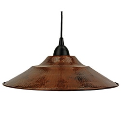 Premier Copper Products Hand-hammered Copper 13-inch Large Round Pendant Light Fixture (Mexico)