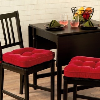 Hondo Solid Scarlet Chair Cushion (Set of 2)