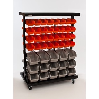 Trinity Dual-sided Mobile Bin Rack