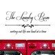 Thumbnail 1, 'The Laundry Room, Sorting Out Life...' Vinyl Wall Art Decal Sticker.
