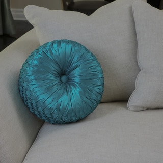 Christopher Knight Home Round 14-inch Turquoise Pillow