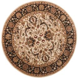 Safavieh Handmade Persian Legend Ivory/ Black Wool Rug (3'6 Round)