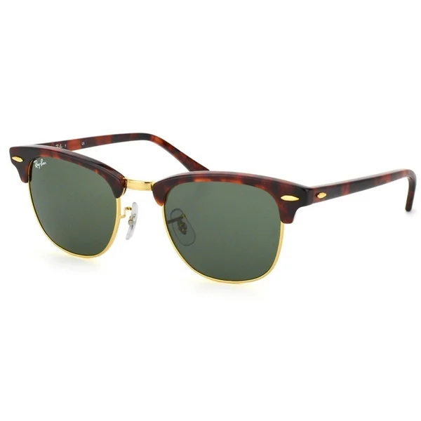 Ray-Ban Clubmaster RB3016 W0366 Tortoise / Green G15 Unisex Sunglasses