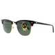 Ray-Ban Clubmaster RB3016 W0366 Tortoise / Green G15 Unisex Sunglasses - Thumbnail 5