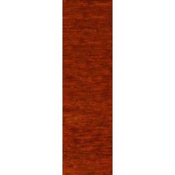 Safavieh Hand-knotted Vegetable Dye Solo Rust Hemp Rug (2'6 x 12')