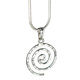 Jewelry by Dawn Hammered Swirl Sterling Silver Snake Chain Necklace - Thumbnail 0