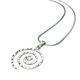 Jewelry by Dawn Hammered Swirl Sterling Silver Snake Chain Necklace - Thumbnail 4