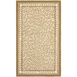 Safavieh Hand-hooked Chelsea Leopard Ivory Wool Rug (2'9 x 4'9)