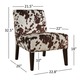 Peterson Cowhide Fabric Slipper Accent Chair by INSPIRE Q