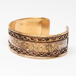 Brass and Copper Cuff Bracelet (India)