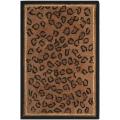 Safavieh Hand-hooked Chelsea Leopard Brown Wool Rug (1'8 x 2'6)