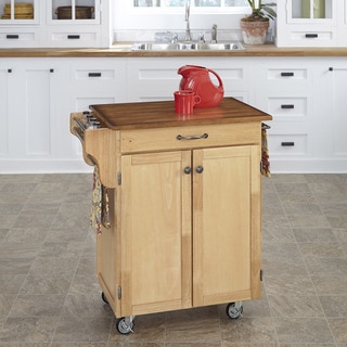 Natural Finish Oak Top Cuisine Cart by Home Styles