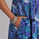 La Cera Women's Crinkle Printed Dress - Thumbnail 2