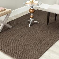 Safavieh Casual Natural Fiber Hand-Woven Brown Chunky Thick Jute Rug (2'6 x 4')