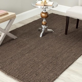 Safavieh Casual Natural Fiber Hand-Woven Brown Chunky Thick Jute Rug (8' x 10')