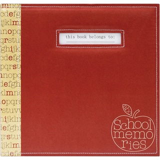 School Memories Scrapbook 12"X12"-Red Apple
